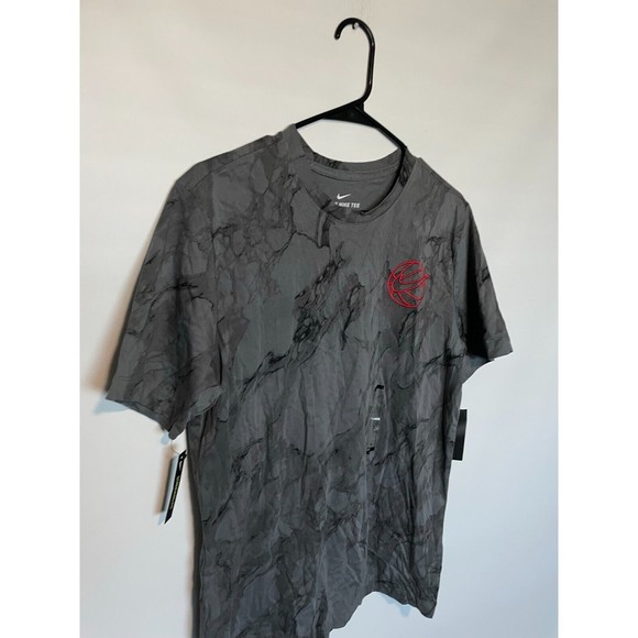 Nike Air Marble Shirt Mens Medium Gray Basketball AOP Athletic Sports Casual NEW - Picture 2 of 10